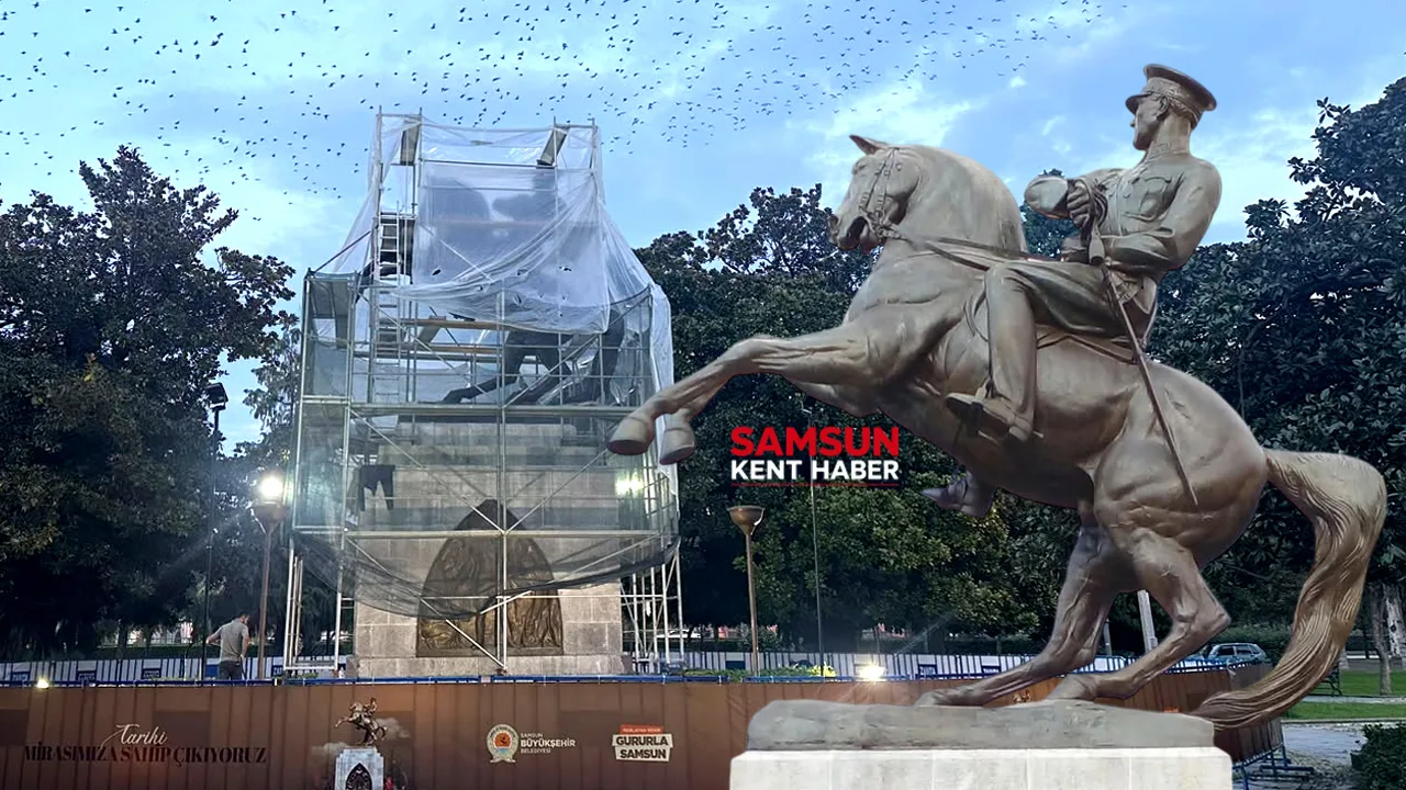 Samsun'da Atatürk Anıtı yenilendi! Çok güzel oldu