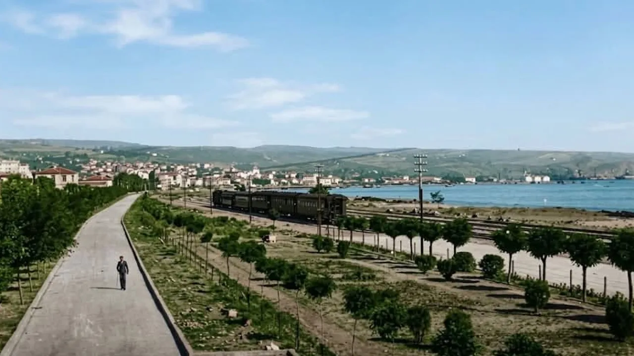 Samsun'un dünü bügünü! Hem siyah beyaz hem renkli fotoğraflar