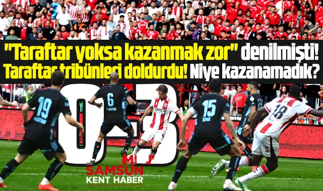Karadeniz derbisinde Samsunspor Trabzonspor'a 3-0 mağlup oldu