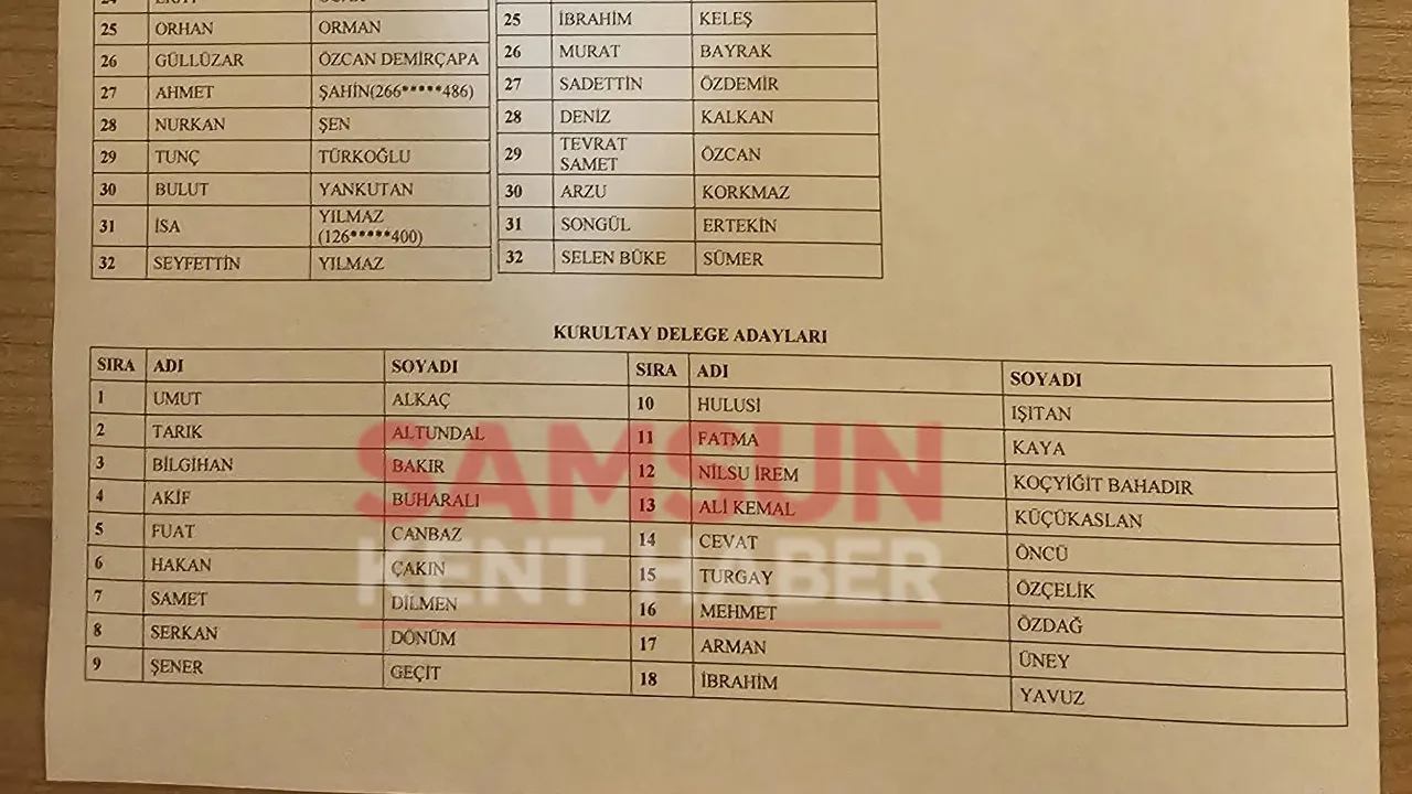 Samsun Yeni Parti'de kriz! Türkel ve Kürek kurultay delegesi yapılmadı!