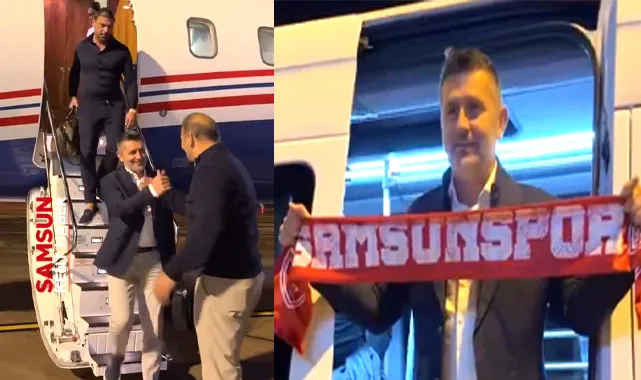 Samsunspor'un yeni Teknik Direktörü Bjelica özel uçak ile geldi