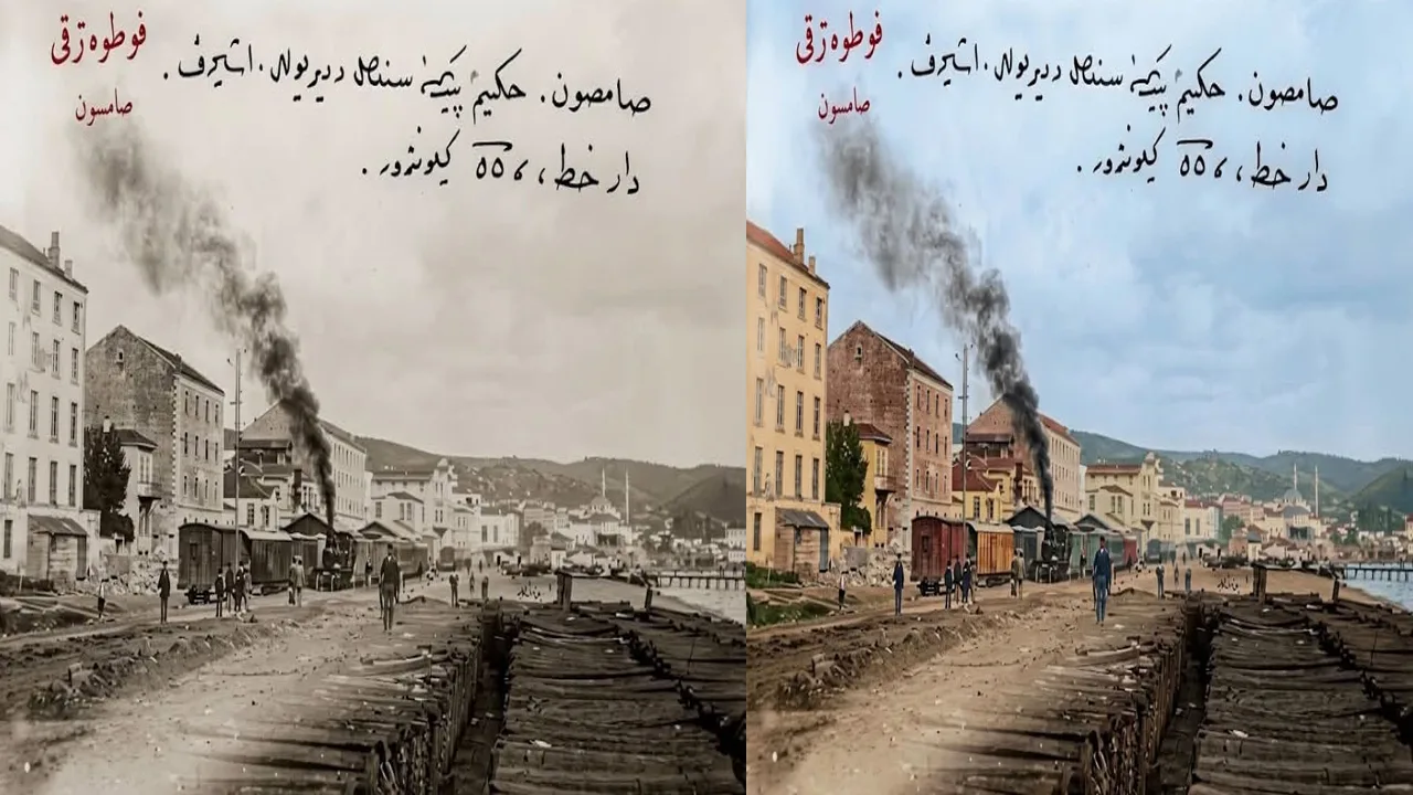 Samsun'un dünü bügünü! Hem siyah beyaz hem renkli fotoğraflar