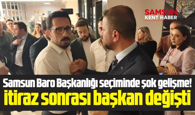 Samsun Baro Başkanı itiraz sonrası değişti! Kutluhan Gökçe