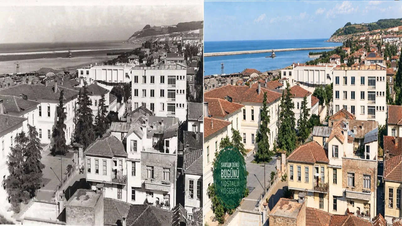 Samsun'un dünü bügünü! Hem siyah beyaz hem renkli fotoğraflar