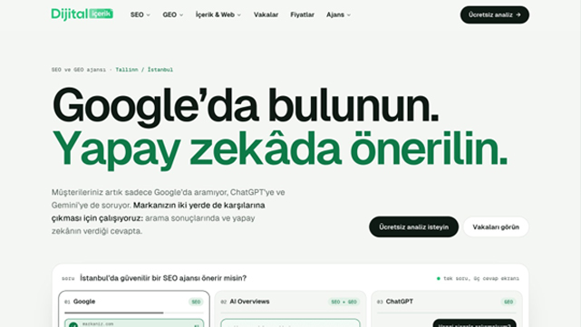 Dijital İçerik ajansı yenilendi! SEO ve GEO'da kalıcı çözüm