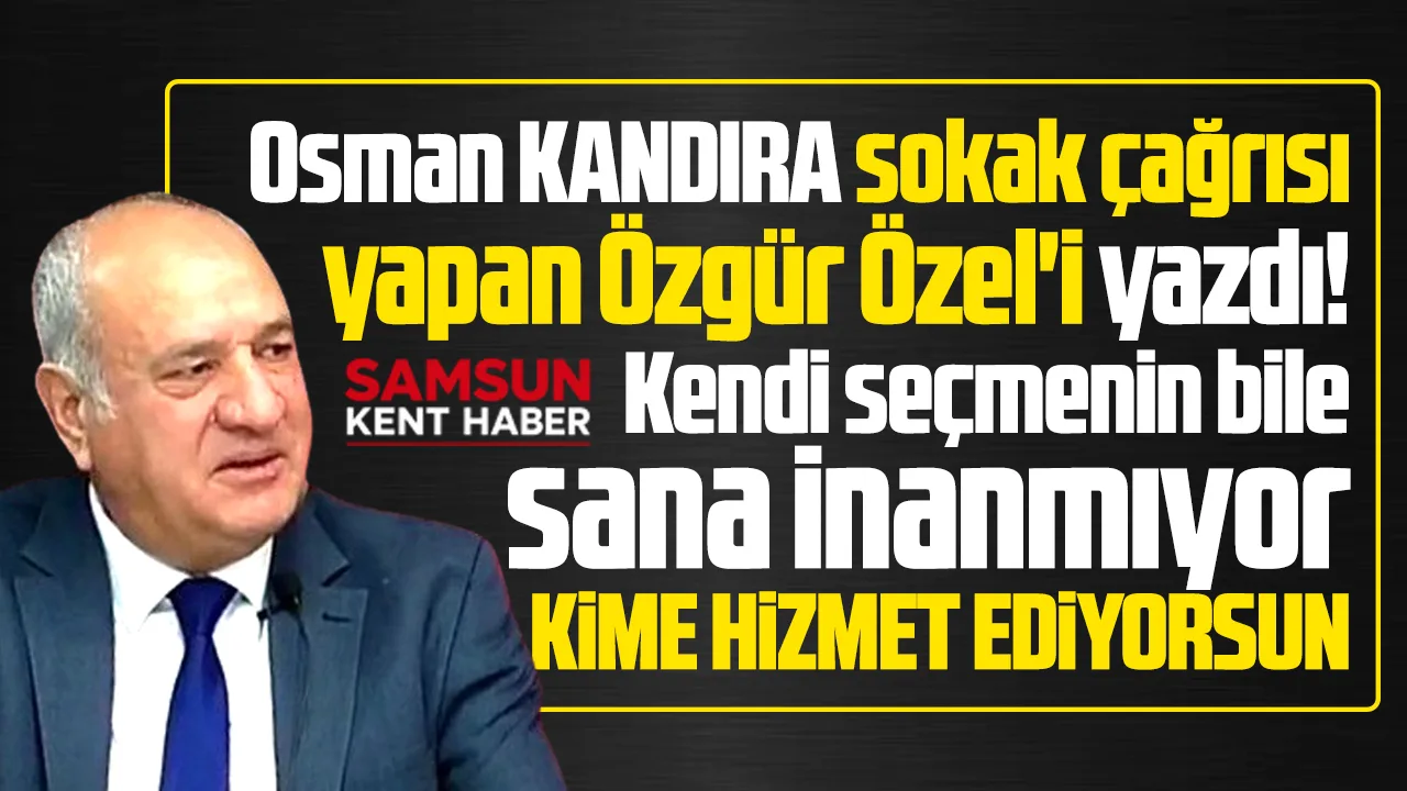 Özgür Özel'in sokak çağrısı kime hizmet ediyor!