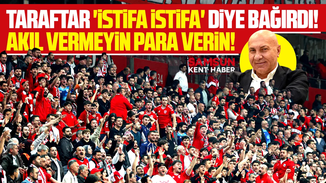 Samsunspor 17. sırada! Taraftar Amed maçında istifa diye bağırdı!