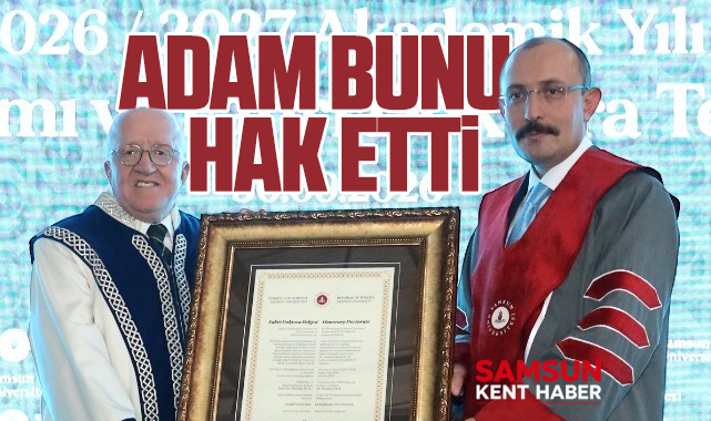 Samsun Milletvekili Mehmet Muş bunu hak etti! Fahri doktora belgesi verildi